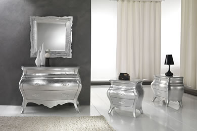 Achille gruppo in foglia argento