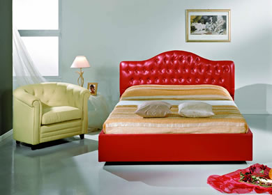 Letti imbottiti con contenitore - Morena